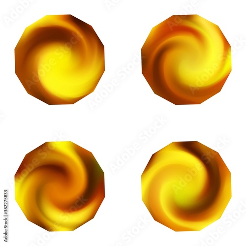 Set of polygonal colorful backgrounds.