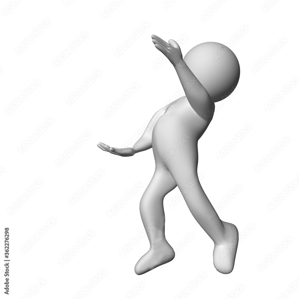 character cartoon white man isoleted 3d for background character cartoon white man isoleted 3d for background