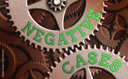 Conceptual hand writing showing Negative Cases. Concept meaning circumstances or conditions that are confurmed to be false System administrator control, gear configuration settings photo