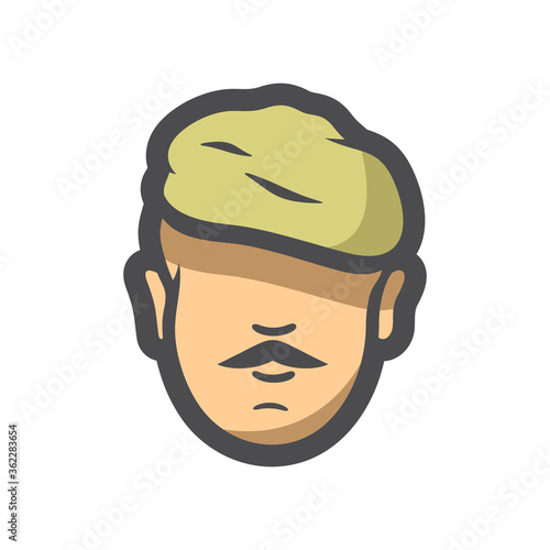 Army Soldier Military men Vector Cartoon illustration