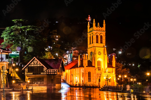The Ridge road is a large open space near Christ church & hub of all cultural activities, located in the heart of Shimla, the capital city of Himachal Pradesh, India.