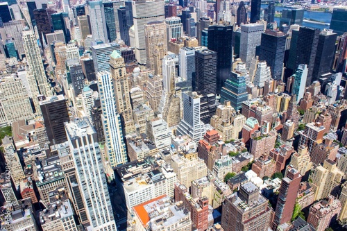 A view of midtown Manhattan looking down from the Empire Statebuilding 