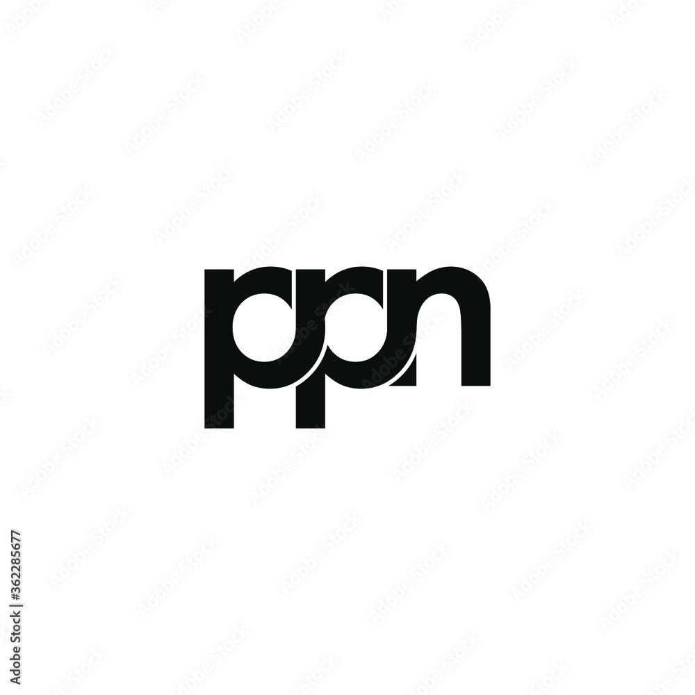 ppn letter original monogram logo design ppn letter original monogram logo design