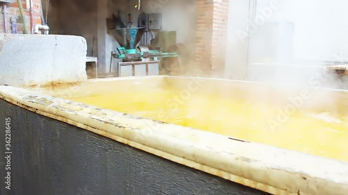 Traditional Ancestral corn maize process for corn tortillas photo