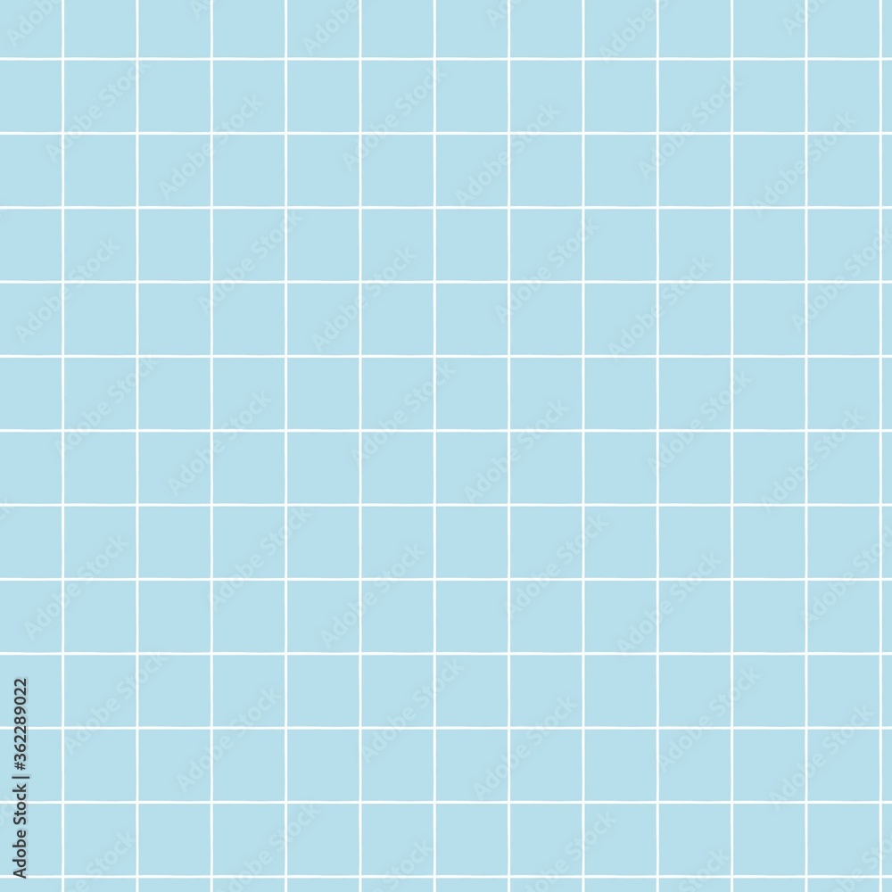 Blue and white check grid seamless pattern for a book end, cover or textile print.