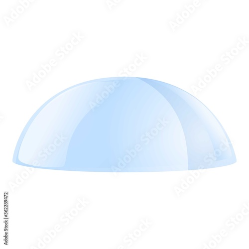 Drop protective glass icon. Cartoon of drop protective glass vector icon for web design isolated on white background