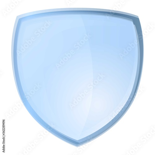Strong protective glass icon. Cartoon of strong protective glass vector icon for web design isolated on white background