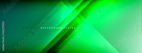 Motion concept neon shiny lines on liquid color gradients abstract backgrounds. Dynamic shadows and lights templates for text