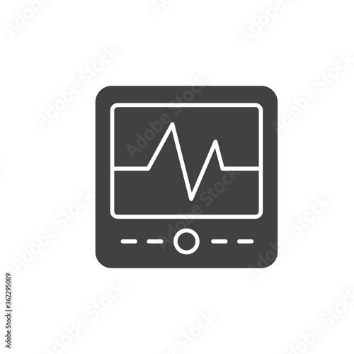 Cardiogram icon. EKG symbol modern, simple, vector, icon for website design, mobile app, ui. Vector Illustration