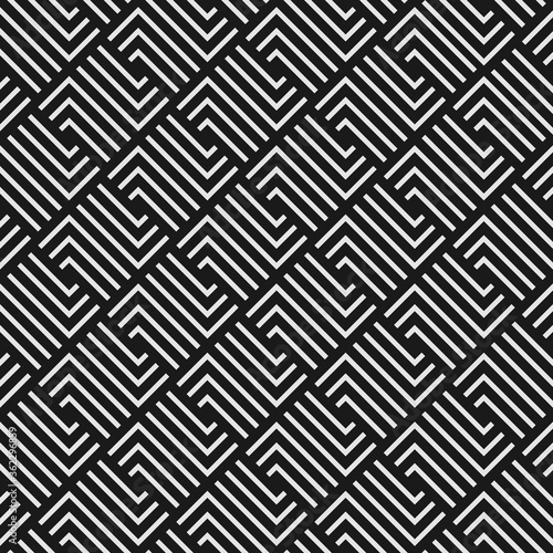 Seamless weave pattern with elements of geometric stripes