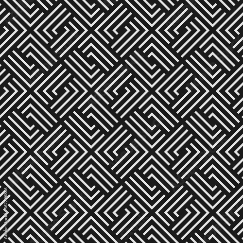 Seamless weave pattern with elements of geometric stripes