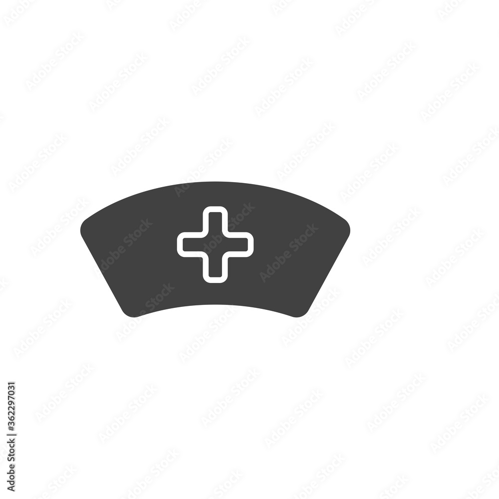 Nurse hat icon. Medical symbol modern, simple, vector, icon for website design, mobile app, ui. Vector Illustration Nurse hat icon. Medical symbol modern, simple, vector, icon for website design, mobile app, ui. Vector Illustration