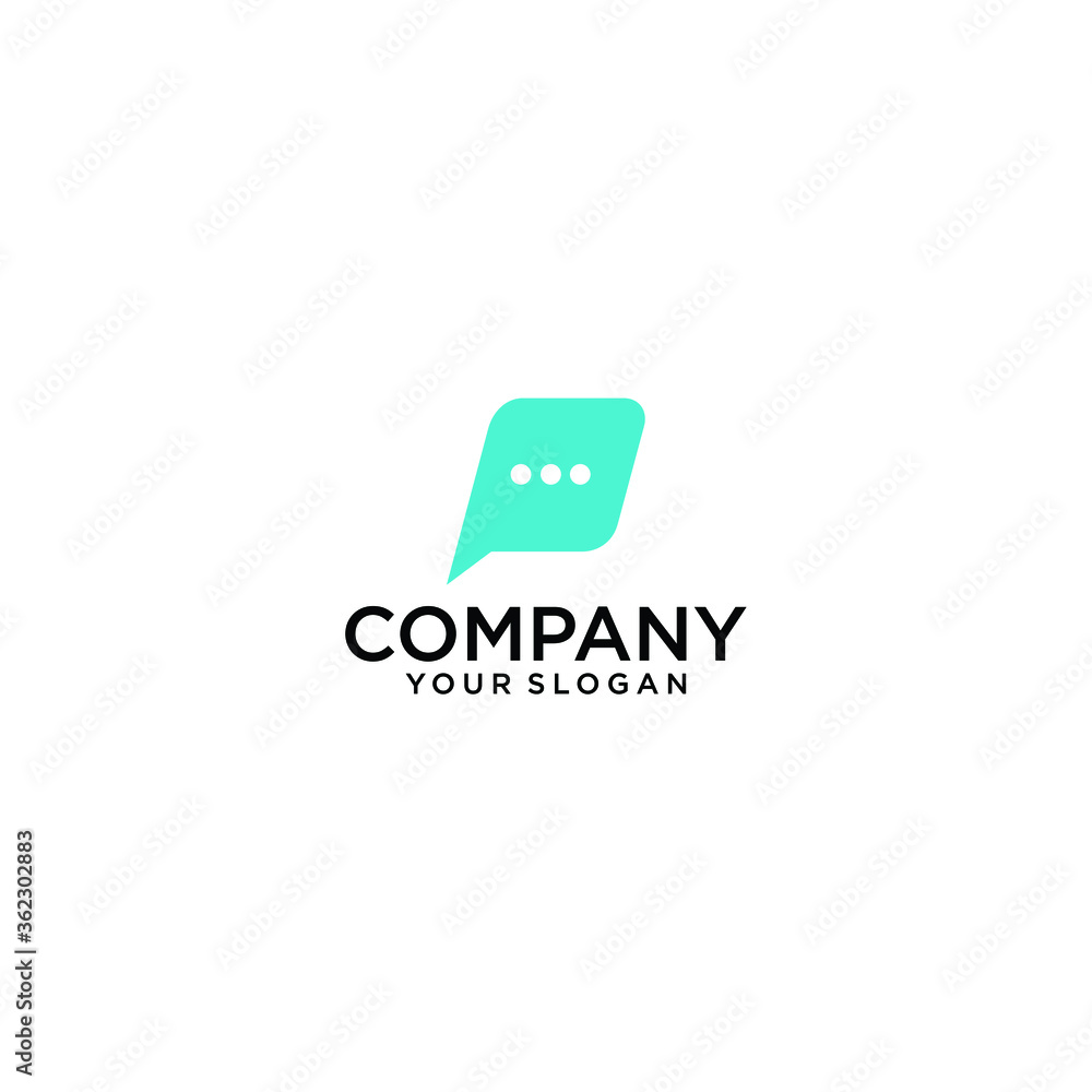 letter p color chat icon logo design letter p color chat icon logo design