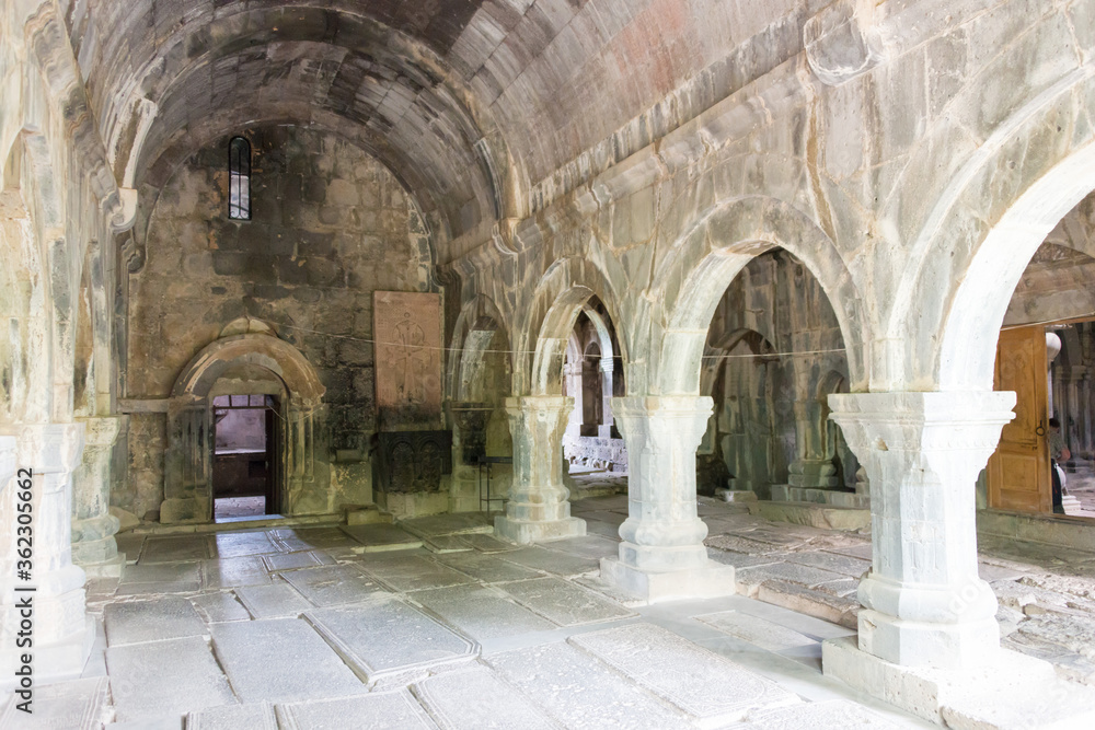 Sanahin Monastery in Sanahin village, Alaverdi, Lori, Armenia. It is part of the World Heritage Site - Monasteries of Haghpat and Sanahin.