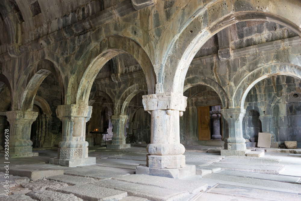 Sanahin Monastery in Sanahin village, Alaverdi, Lori, Armenia. It is part of the World Heritage Site - Monasteries of Haghpat and Sanahin.