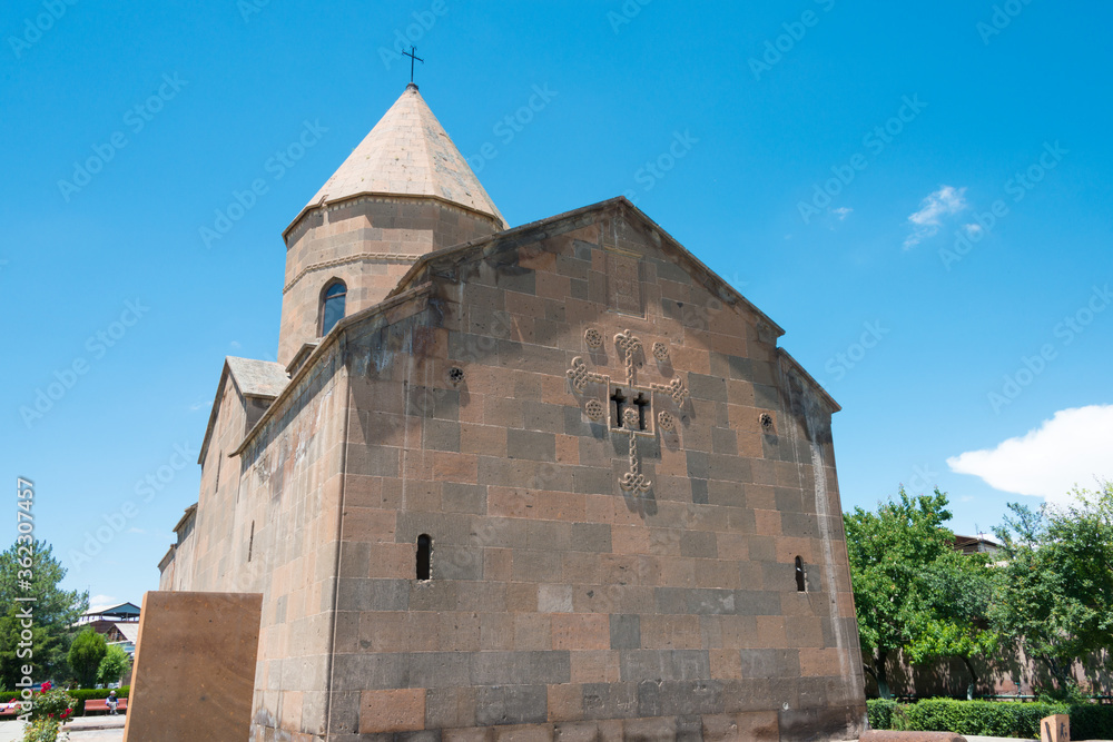 Shoghakat Church in Echmiatsin, Armenia. It is part of the World Heritage Site - The Cathedral and Churches of Echmiatsin and the Archaeological Site of Zvartnots.