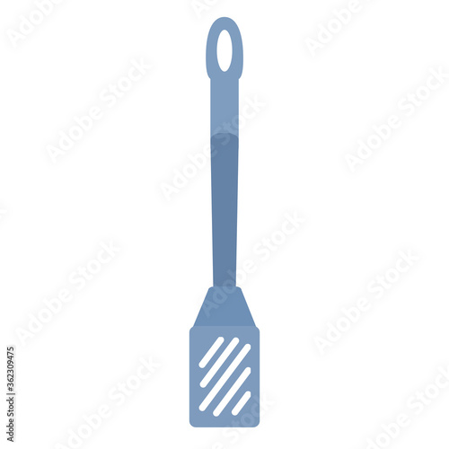 Spatula isolated on a white background. Vector illustration in flat style. Kitchen utensils.