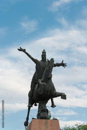 VARDAN MAMIKOYAN Statue in Yerevan  Armenia. He is 4th-5th century Armenian military leader 