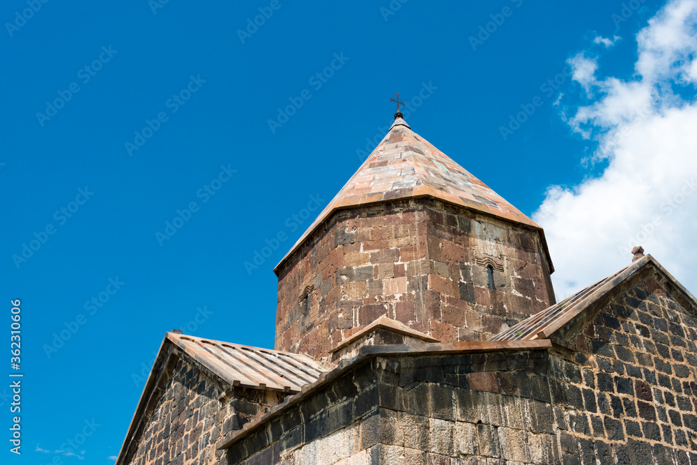 Sevanavank Monastery. a famous Historic site in Sevan, Gegharkunik, Armenia.