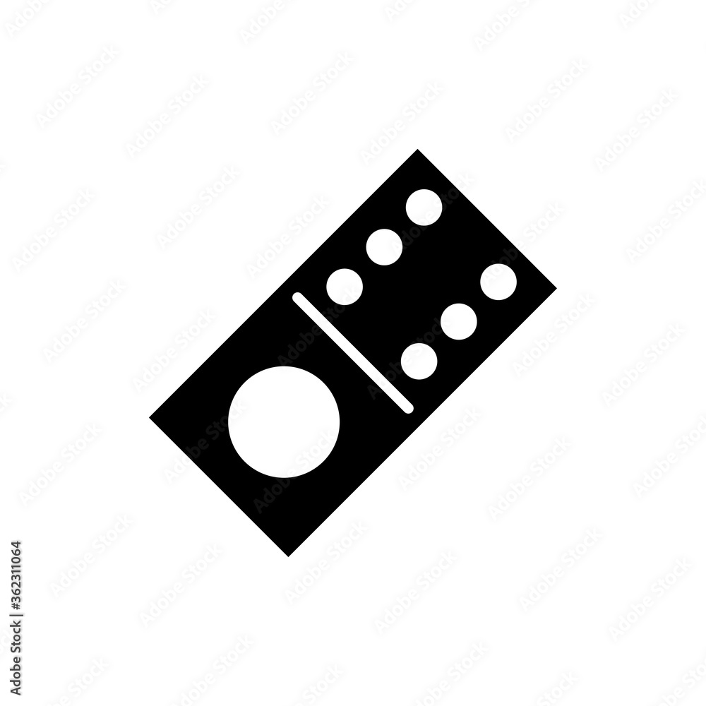 domino icon vector symbol template domino icon vector symbol template