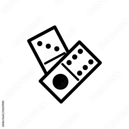 domino icon vector symbol template