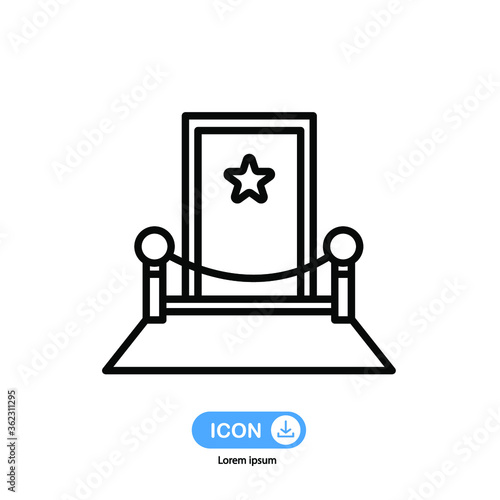 vip room icon vector isolated on white background