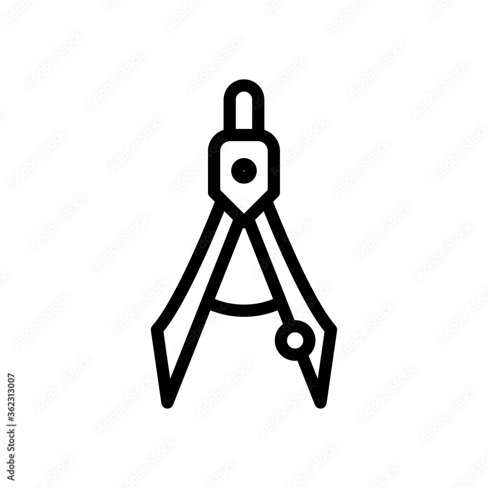 drawing compass icon vector symbol template drawing compass icon vector symbol template