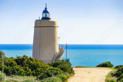 Carbonera lighthouse, Punta Mala, La Alcaidesa, Spain. photo