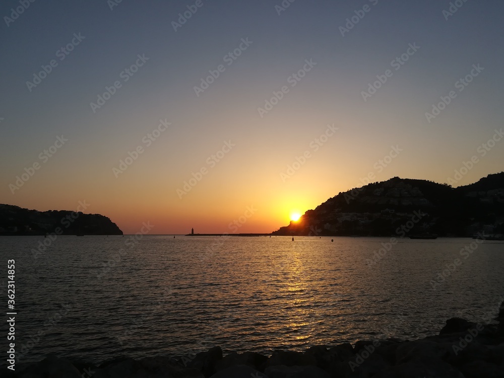 Sunset in Mallorca island