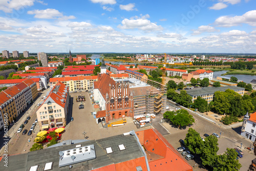 Frankfurt an der Oder, Innenstadt mit Marktplatz