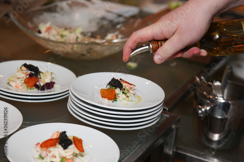 Master class Crab salad