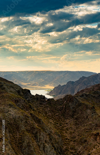 Valley of the river Ili in Almaty, Kazakhstan