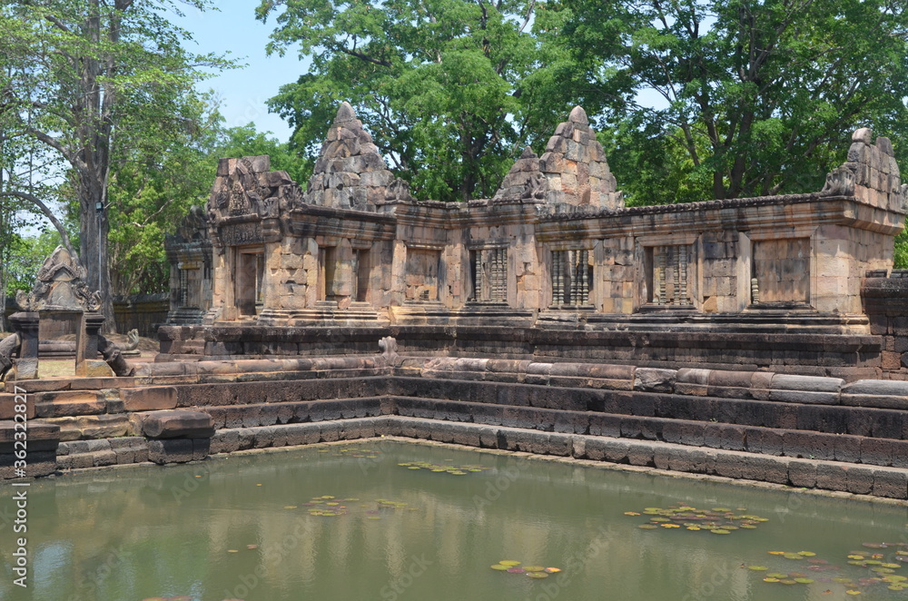 Khemer temple in Isan region, Thailand