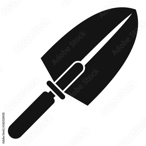 Tiler trowel icon. Simple illustration of tiler trowel vector icon for web design isolated on white background