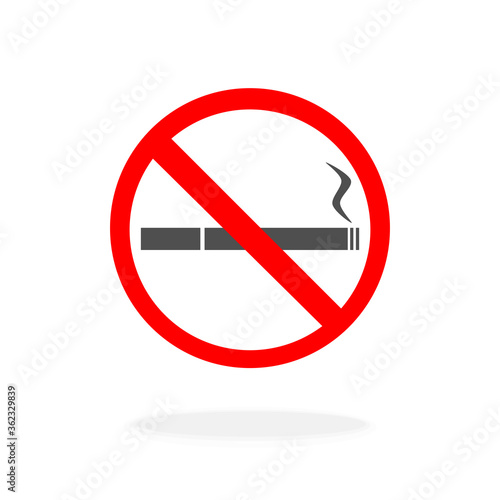 Free Download No Smoking Sign - Black Silhouette Vector Illustration Symbol - GFXLoad