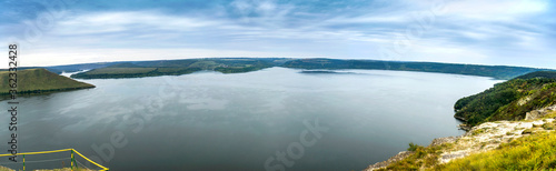 a Bakota bay (Dnistrovske reservoir) landscape, Dnister river, Podilski tovtry National park, Khmelnitskiy region of Western Ukraine
