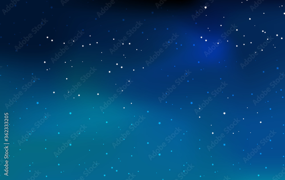 Fototapeta premium Light from the star on the sky background