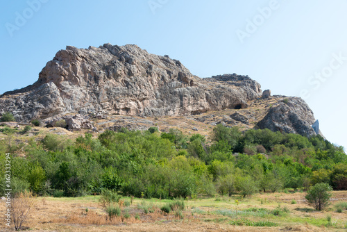 Sulayman Mountain in Osh, Kyrgyzstan. It is part of the World Heritage Site Sulaiman-Too Sacred Mountain.