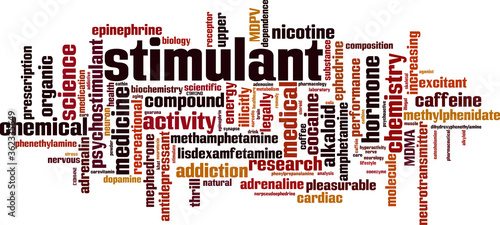 Stimulant word cloud