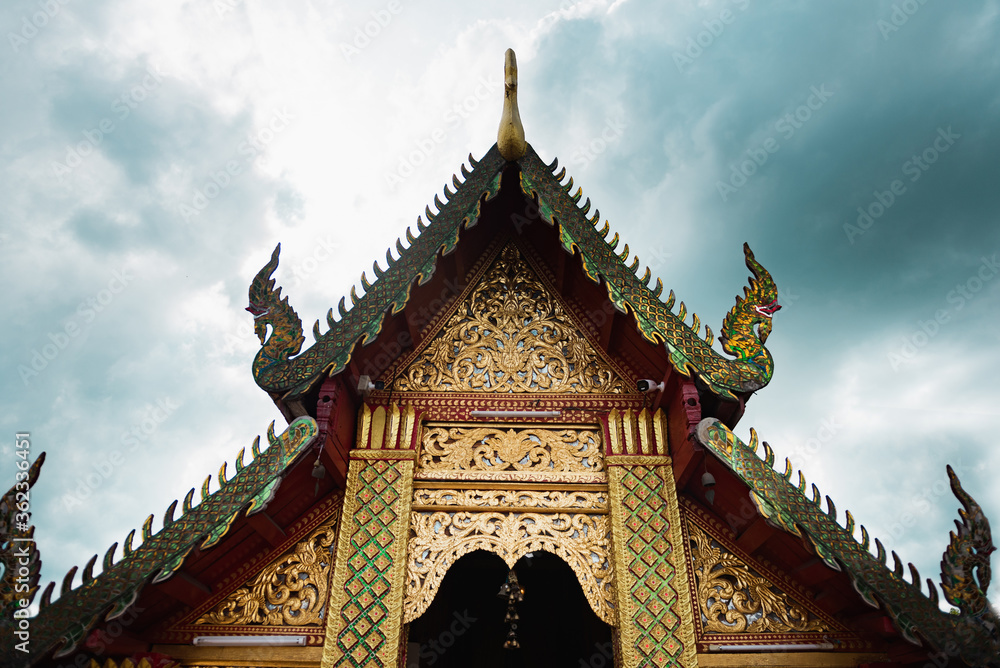 Buddhist Temples, in Wat Phra That Doi Suthep, a complex of Buddhist Temples in Chiang Mai