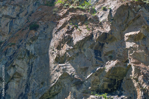 cliffs at an altitude of 2800 meters above sea level