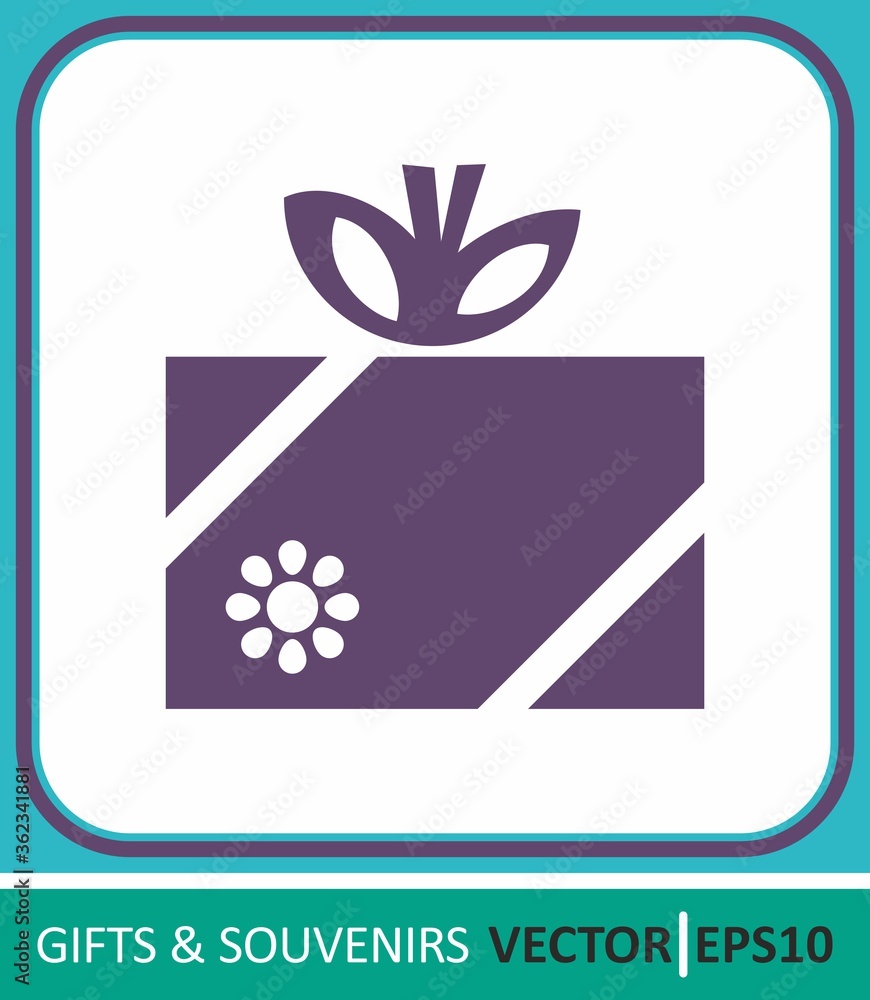 Gift box, Surprise, Gift. Vector Icon. Simple vector illustration for graphic and web design. Gift box, Surprise, Gift. Vector Icon. Simple vector illustration for graphic and web design.