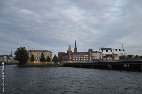Photography view of stockholm old town