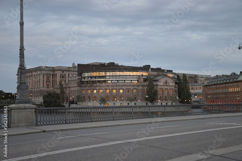 Photography view of stockholm old town