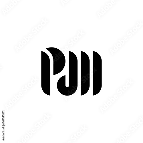 Initial Letter PM Logo Design.