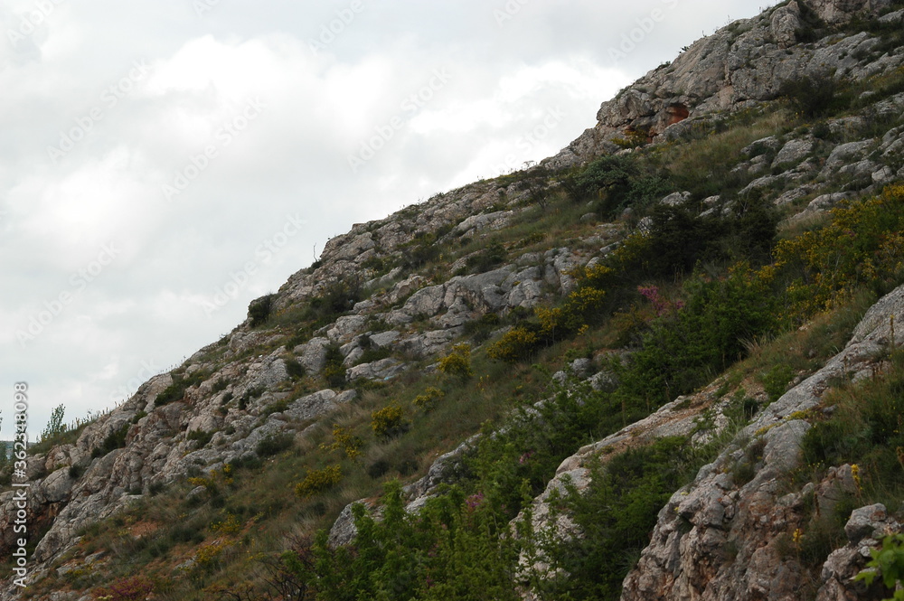 rocks in the mountains