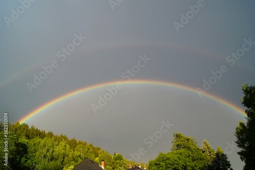 Fototapeta Naklejka Na Ścianę i Meble -  omg a double rainbow