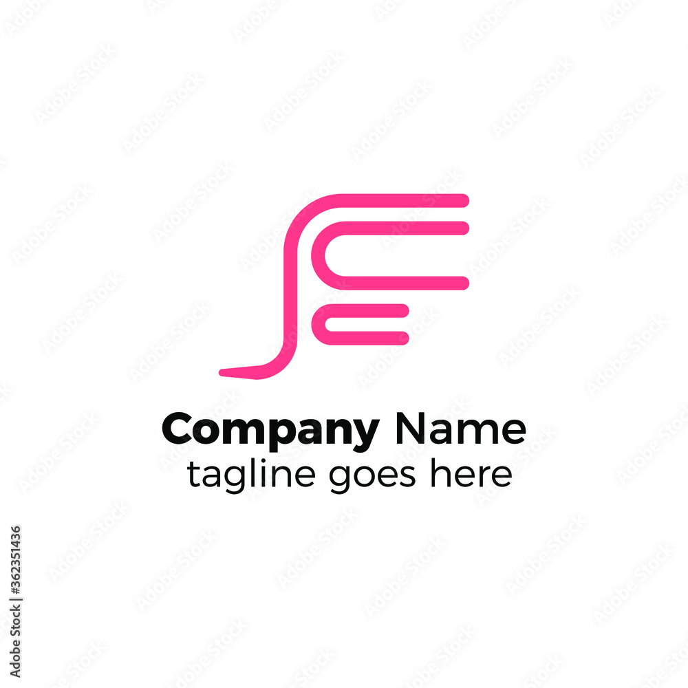 line f logo design vector illustration simple line f logo design vector illustration simple