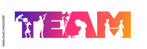 Business team concept design.