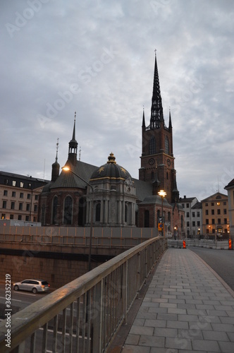 Photography old town church stockholm